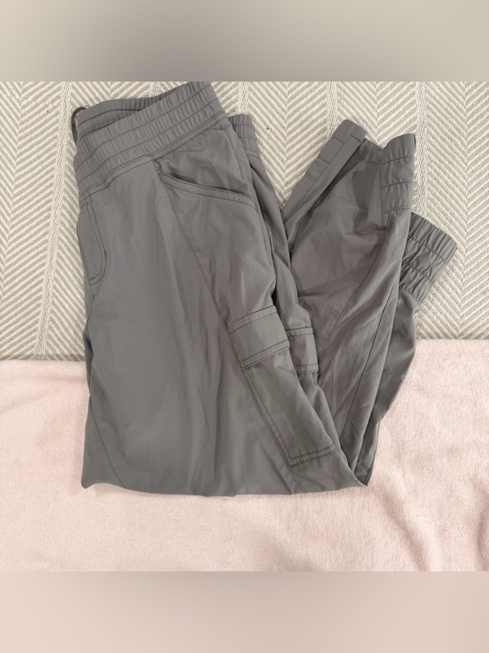 The North Face Women's Gray Elastic Waist Track Pants
